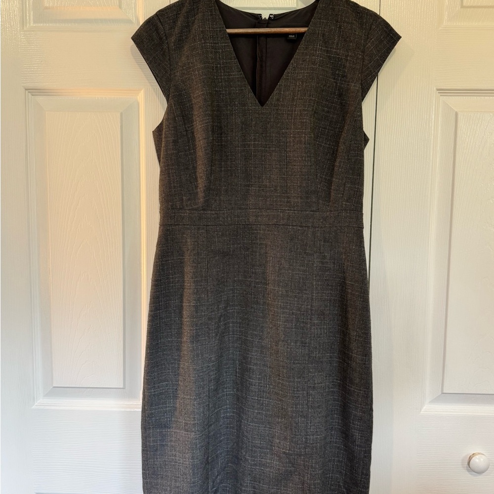 Ann Taylor Charcoal Midi Dress
